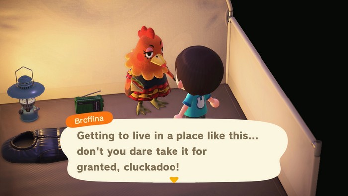 Broffina: Getting to live in a place like this... don't you dare take it for granted, cluckadoo!