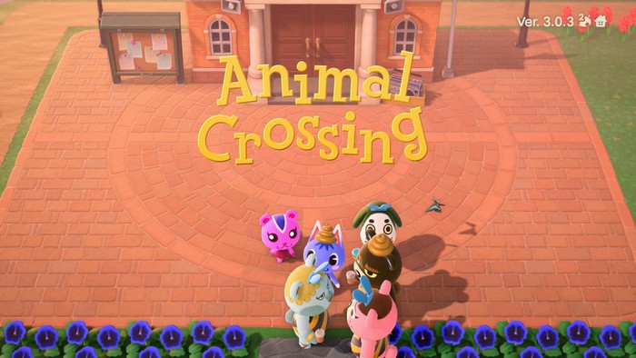 Six animals cluster together on the title screen.