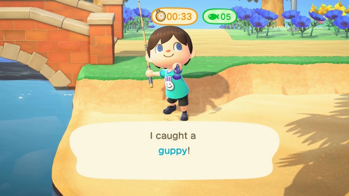 I caught a guppy!