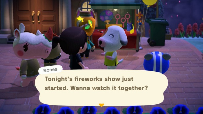 Bones: Tonight's fireworks show just started. Wanna watch it together?