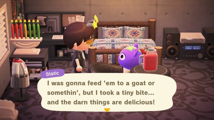 Static: I was gonna feed 'em to a goat or somethin', but I took a tiny bite... and the darn things are delicious!