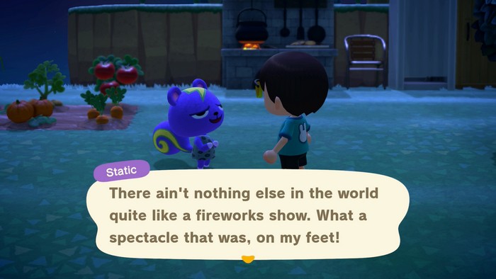 Static: There ain't nothing else in the world quite like a fireworks show. What a spectacle that was, on my feet!