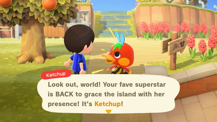 Ketchup: Look out, world! Your fave superstar is BACK to grace the island with her presence! It's Ketchup!