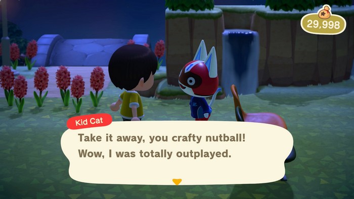 Kid Cat: Take it away, you crafty nutball! Wow, I was totally outplayed.