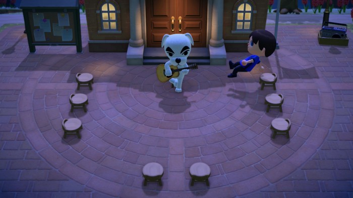 Jeff jumps down for K.K. Slider's show.