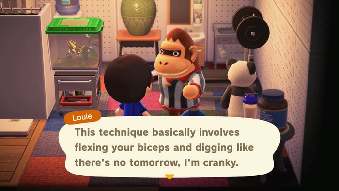 Louie: This technique basically involves flexing your biceps and digging like there's no tomorrow, I'm cranky.