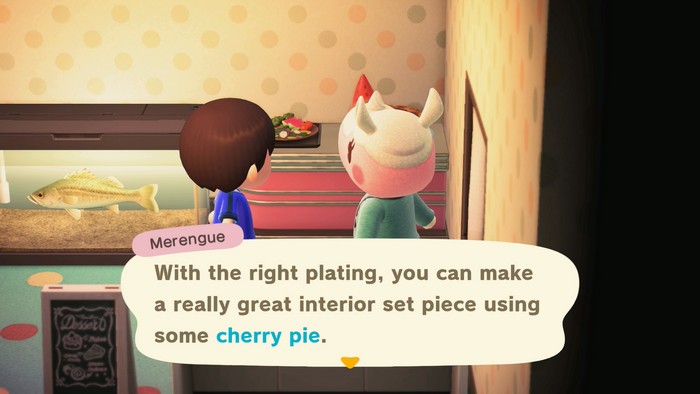 Merengue: With the right plating, you can make a really great interior set piece using some cherry pie.