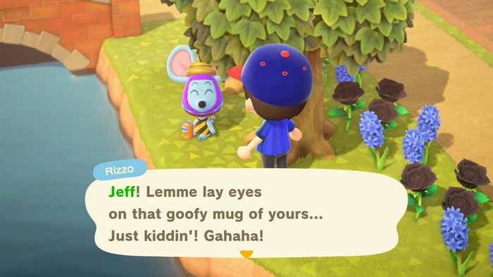 Rizzo: Jeff! Lemme lay eyes on that goofy mug of yours... Just kiddin'! Gahaha!