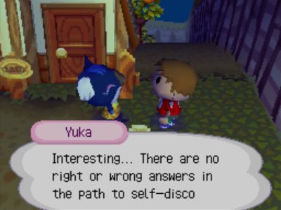 Yuka: Interesting... There are no right or wrong answers in the path to self-disco