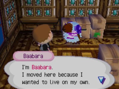 Baabara: I'm Baabara. I moved here because I wanted to live on my own.