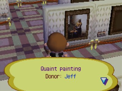 Quaint painting. Donor: Jeff.