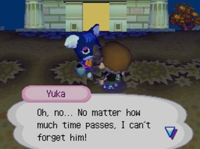 Yuka: Oh, no... No matter how much time passes, I can't forget him!