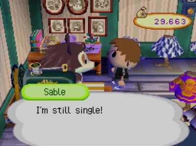Sable: I'm still single!
