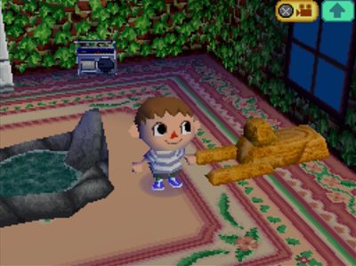 My new sphinx on display in my Wild World house.