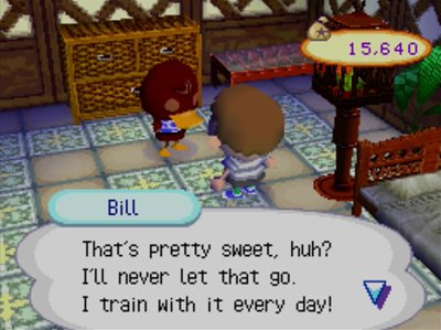Bill: That's pretty sweet, huh? I'll never let that go. I train with it every day!