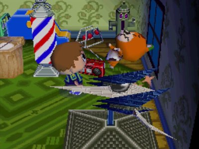 Pudge flips as he takes some medicine.