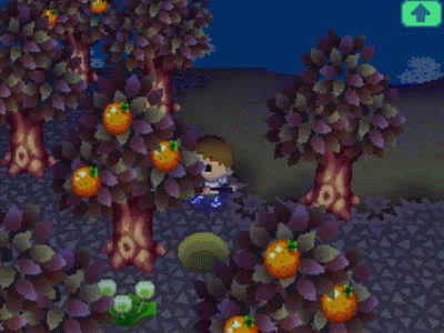 Nearby trees jiggle when one tree is hit with a shovel.