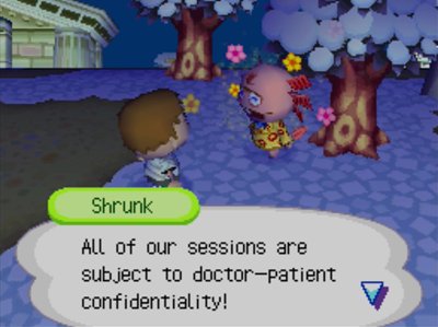 Shrunk: All of our sessions are subject to doctor-patient confidentiality!