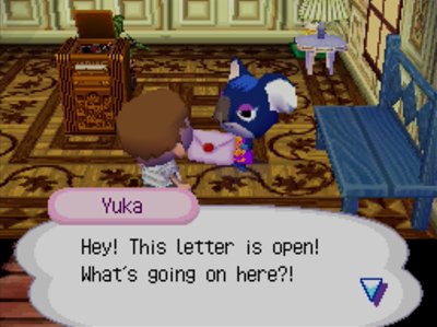 Yuka: Hey! This letter is open! What's going on here?!
