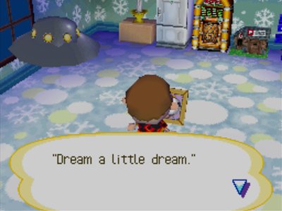 Quote on Chevre's pic: Dream a little dream.