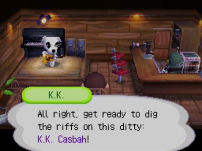 K.K.: All right, get ready to dig the riffs on this ditty: K.K. Casbah!