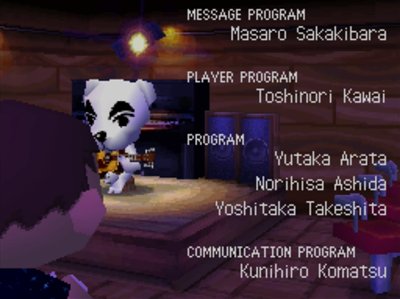 K.K. Slider performs at the Roost in ACWW.