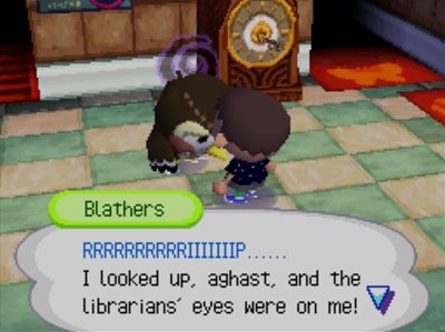 RRRRRRRRRRIIIIIIIP...... I looked up, aghast, and the librarians' eyes were on me!