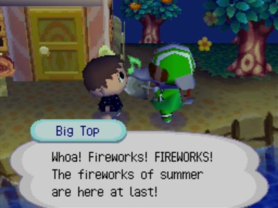 Big Top: Whoa! Fireworks! FIREWORKS! The fireworks of summer are here at last!