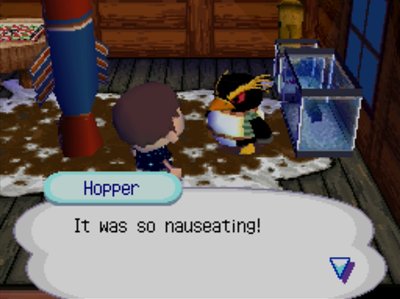 Hopper: It was so nauseating!