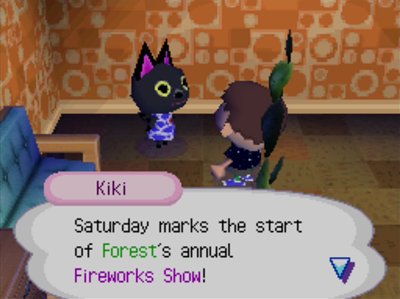 Kiki: Saturday marks the start of Forest's annual fireworks show!