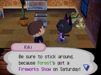 Kiki: Be sure to stick around, because Forest's got a fireworks show on Saturday!