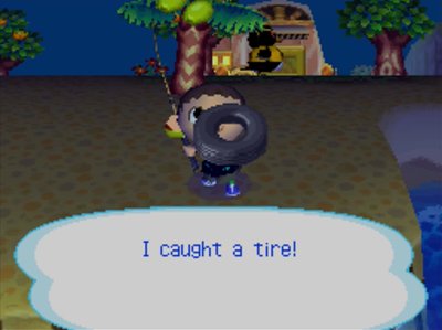 I caught a tire!