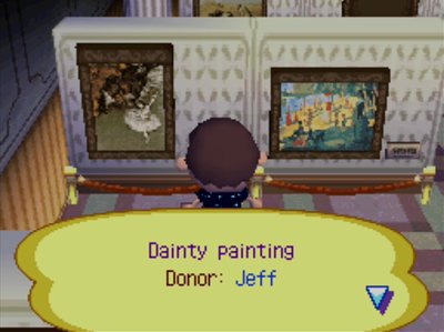Dainty painting. Donor: Jeff.