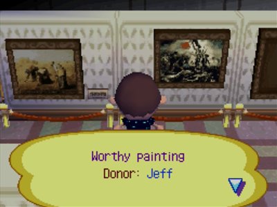 Worthy painting. Donor: Jeff.