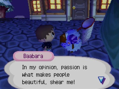 Baabara: In my opinion, passion is what makes people beautiful, shear me!