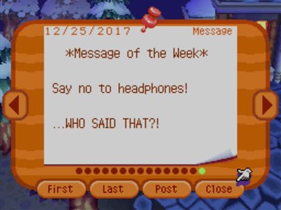 *Message of the Week* Say no to headphones! ...WHO SAID THAT?!