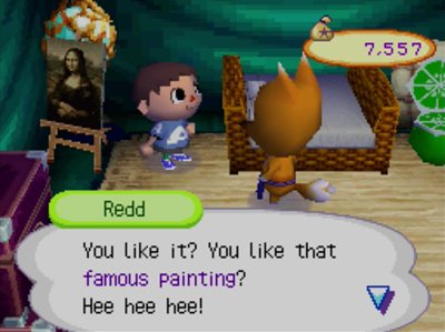 Redd: You like it? You like that famous painting? Hee hee hee!
