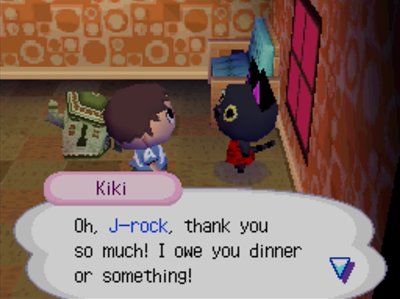 Kiki: Oh, J-rock, thank you so much! I owe you dinner or something!