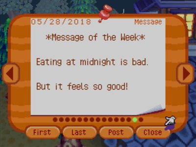 *Message of the Week* Eating at midnight is bad. But if feels so good!