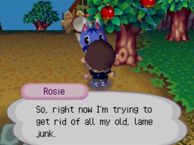 Rosie: So, right now I'm trying to get rid of all my old, lame junk.