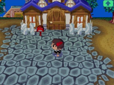 Jeff wears a red feather in Animal Crossing: Wild World.