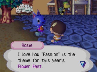 Rosie: I love how Passion is the theme for this year's Flower Fest.