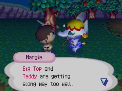 Margie: Big Top and Teddy are getting along way too well!