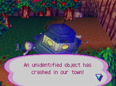 An unidentified object has crashed in our town!
