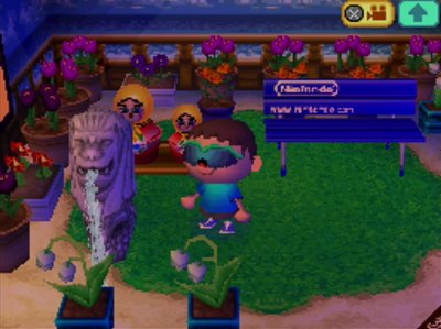 My new Merlion sprays water on my Jacob's ladder.