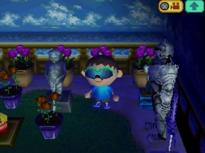 A Manekin Pis waters my flowers.