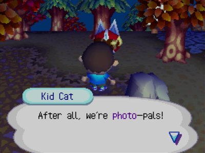 Kid Cat: After all, we're photo-pals!