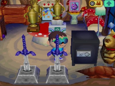 The safe in Animal Crossing: Wild World.