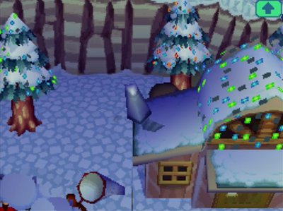 Bunnie's decorated house for Bright Nights.