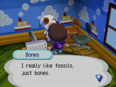 Bones: I really like fossils, just bones.